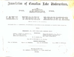Lake Vessel Register, 1866