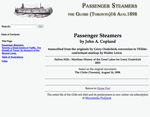 Passenger Steamers