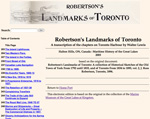 Robertson's Landmarks of Toronto