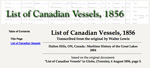 List of Canadian Vessels