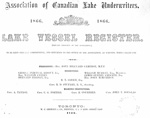 Lake Vessel Register, 1866