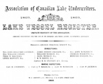 Lake Vessel Register, 1869