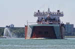 EDWIN H. GOTT; Detroit River passage #3