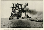 Immense Clam-Shell Dredge used in building Buffalo Breakwater