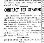 Contract For Steamer