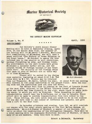 Detroit Marine Historian, v. 3, n. 8 (April 1950)