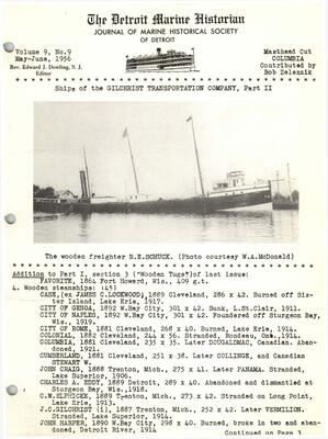 Detroit Marine Historian, v. 9, n. 9 (May-June 1956)