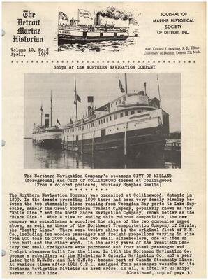 Detroit Marine Historian, v. 10, n. 8 (April 1957)