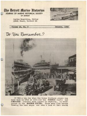 Detroit Marine Historian, v. 12, n. 5 (January 1959)