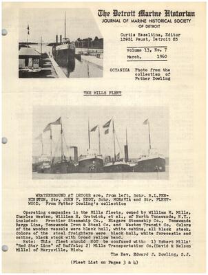 Detroit Marine Historian, v. 13, n. 7 (March 1960)