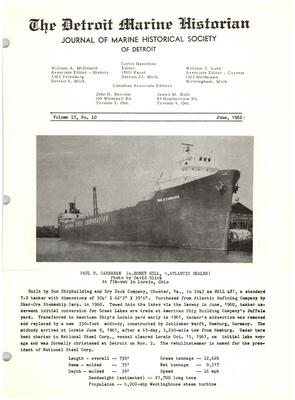 Detroit Marine Historian, v. 15, n. 10 (June 1962)