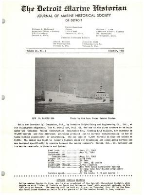 Detroit Marine Historian, v. 16, n. 2 (October 1962)