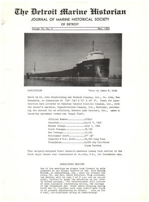 Detroit Marine Historian, v. 16, n. 9 (May 1963)