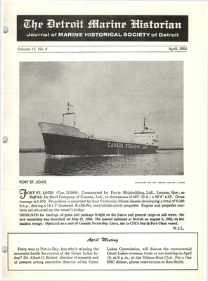 Detroit Marine Historian, v. 17, n. 8 (April 1964)