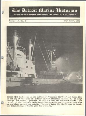 Detroit Marine Historian, v. 18, n. 1 (September 1964)