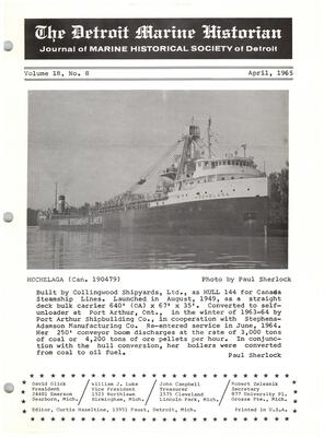 Detroit Marine Historian, v. 18, n. 8 (April 1965)