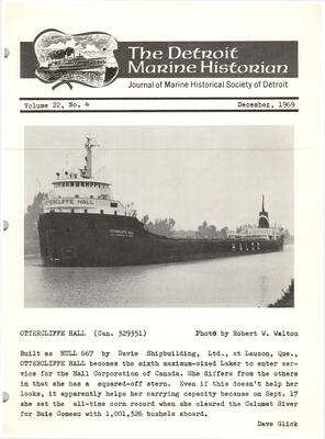 Detroit Marine Historian, v. 23, n. 4 (December 1969)