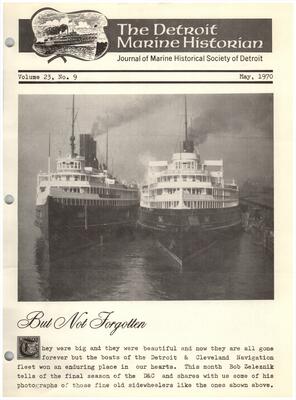 Detroit Marine Historian, v. 23, n. 9 (May 1970)