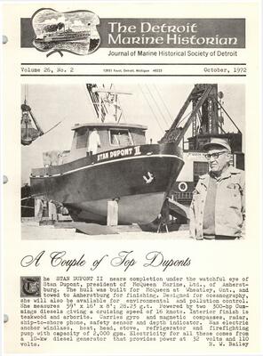 Detroit Marine Historian, v. 26, n. 2 (October 1972)