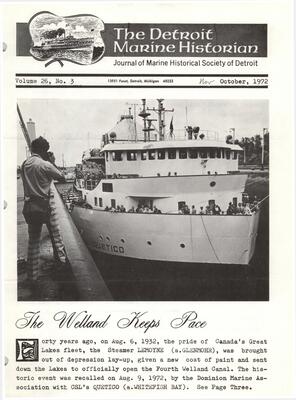 Detroit Marine Historian, v. 26, n. 3 (November 1972)