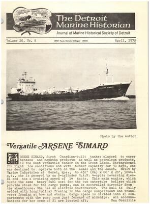 Detroit Marine Historian, v. 26, n. 8 (April 1973)