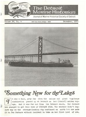 Detroit Marine Historian, v. 27, n. 4 (December 1973)