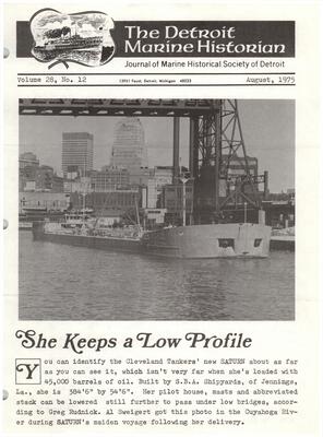 Detroit Marine Historian, v. 28, n. 12 (August 1975)