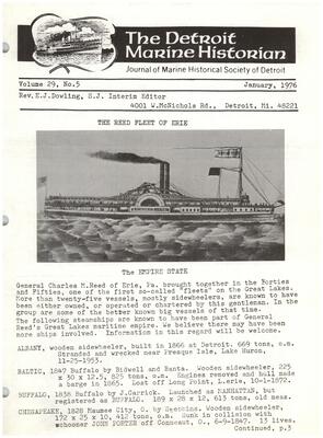 Detroit Marine Historian, v. 29, n. 5 (January 1976)