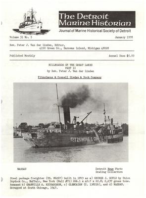 Detroit Marine Historian, v. 31, n. 5 (January 1978)