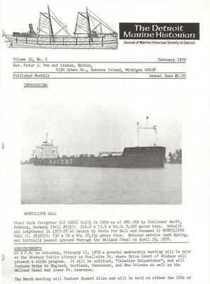 Detroit Marine Historian, v. 32, n. 6 (February 1979)