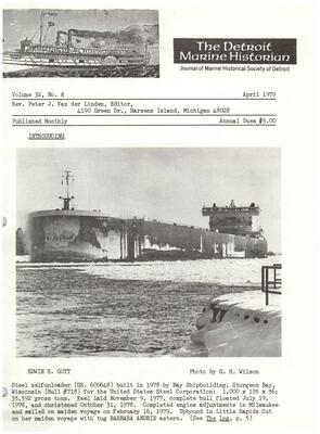 Detroit Marine Historian, v. 32, n. 8 (April 1979)