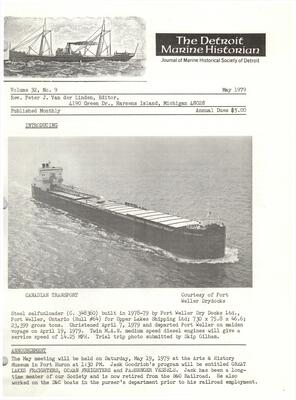 Detroit Marine Historian, v. 32, n. 9 (May 1979)