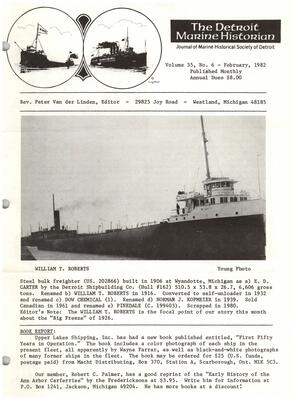 Detroit Marine Historian, v. 35, n. 6 (February 1982)