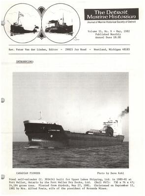 Detroit Marine Historian, v. 35, n. 9 (May 1982)