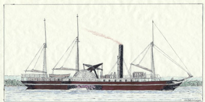 Drawing of str. Princess Royal