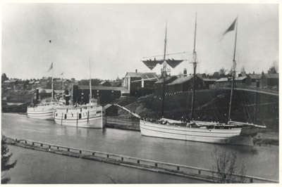 Propellers OCEAN and EUROPE and the schooner AUGUSTA