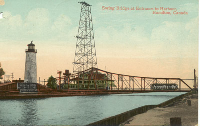 Swing Bridge at Entrance to Harbour, Hamilton, Canada