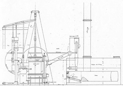 The Steamboat Frontenac's  Engine drawings