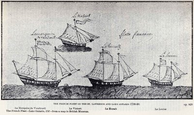 The French Fleet on the St. Lawrence and Lake Ontario 1758-60