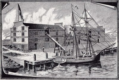 First Shipment of Grain from Chicago's first dock