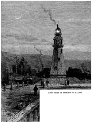 Lighthouse at entrance to Harbour