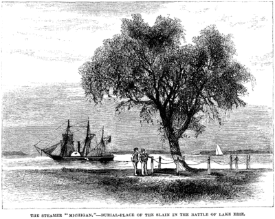 The Steamer &quot;Michigan&quot; - Burial Place of the Slain in the Battle of Lake Erie