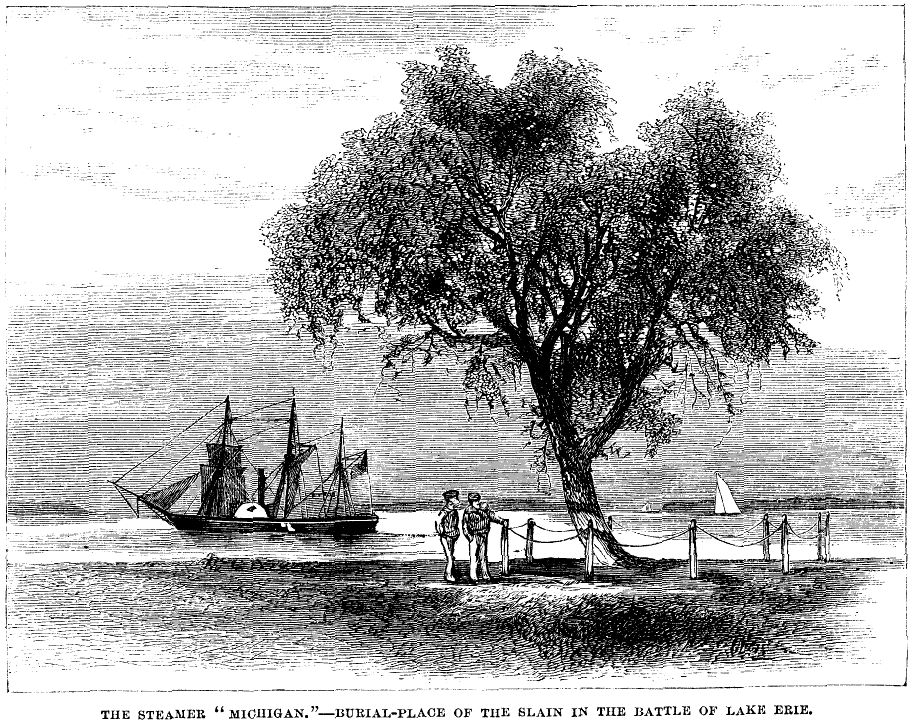 The Steamer "Michigan" - Burial Place of the Slain in the Battle of Lake Erie