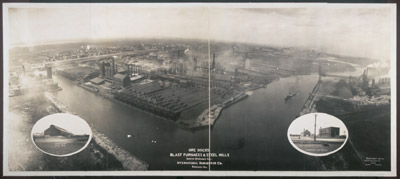 Ore docks, blast furnaces & steel mills, South Chicago, Ill., International Harvester Co., Chicago, Ill.