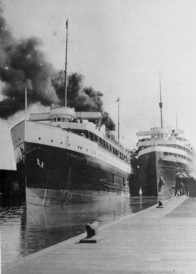 Hamonic and Noronic at Port Arthur, 1918