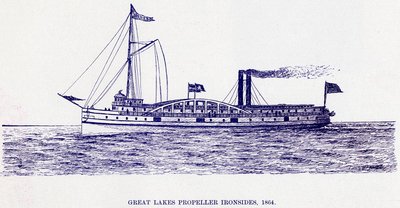 Great Lakes Propeller Ironsides, 1864