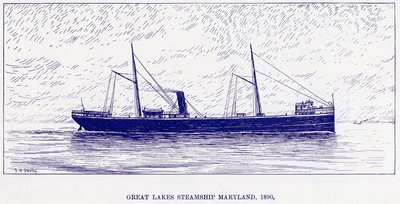 Great Lakes Steamship MARYLAND, 1890