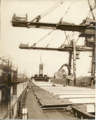 The LEONARD B. MILLER unloading coal