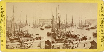 Chicago River before the great fire