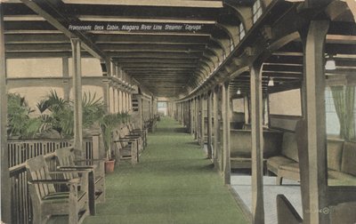 Promenade Deck Cabin, Niagara River Line Steamer &quot;Cayuga&quot;